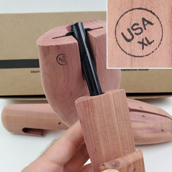 Allen Edmonds Shoe Trees Cedar Wood Combination USA Men's XL 11W-14N Unused NIB - Picture 4 of 9